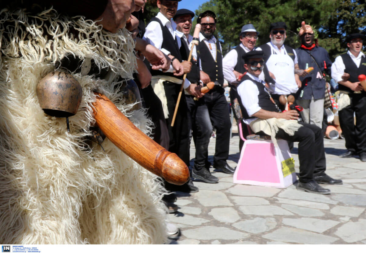 Bourani, Tyrnavos, Greece carnival phallic traditions