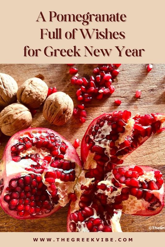 A Pomegranate Full of Wishes for Greek New Year